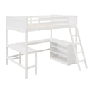 Loft Bed With Shelves With Desk