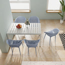 2 Piece Durable Single Chair With Mesh Hollow Out Design