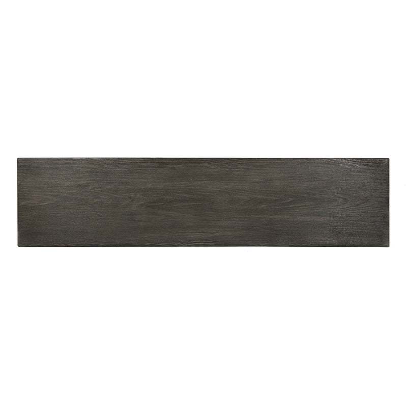 Modern Aluminum Outdoor Dining Bench With X Base