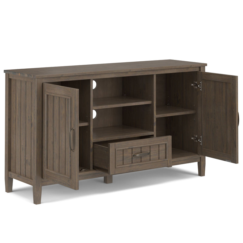 Lev - TV Media Stand - Smoky Brown