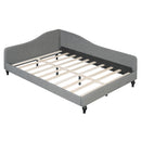 Modern L Shaped Linen Daybed With Legs