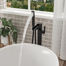 Freestanding Bathtub Faucet With Waterfall Tub Filler And Hand Shower