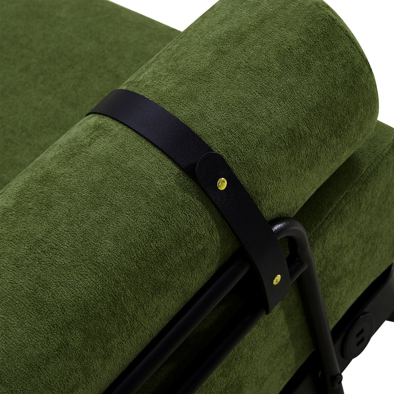 Modern Loveseat Sofa 2 Seater With USB Ports, Cylindrical Armrests