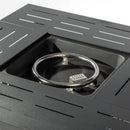 34" Propane Gas Fire Pit Table, 50000 Btu Rectangular Steel Fire Pit For Outside Patio Deck Garden Courtyard - Black