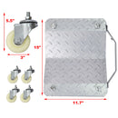 Heavy Duty Car Dolly Set, 6000Lbs Capacity, Metal Construction - Gray