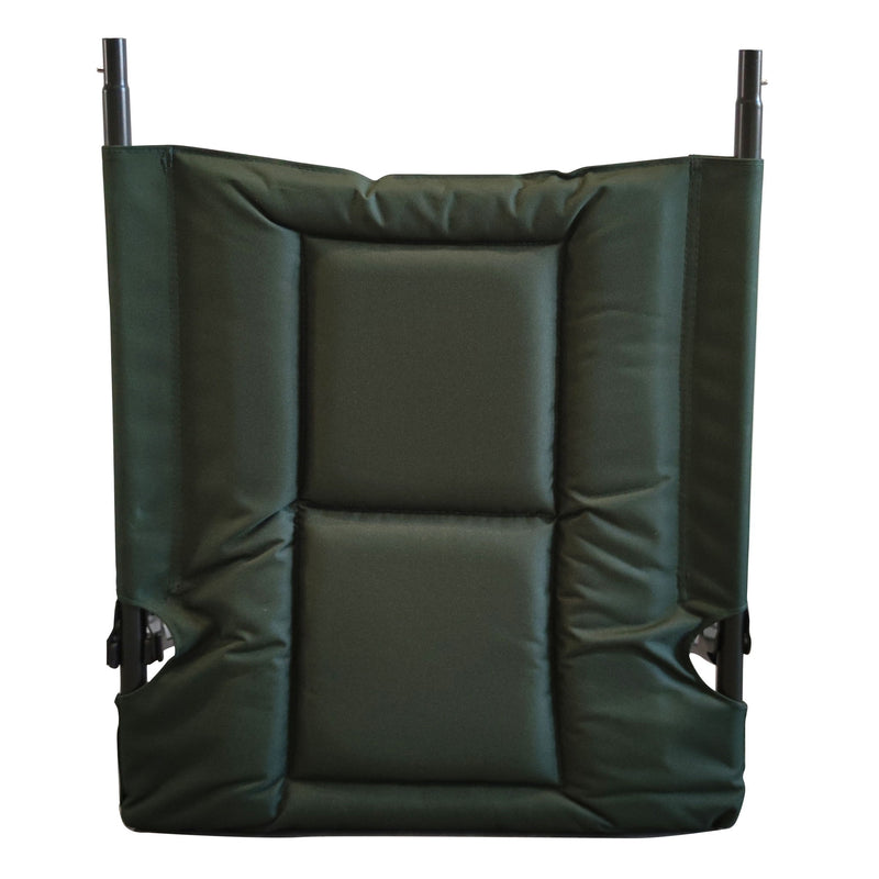 Camping Lounge Chair With Detachable Footrest, Portable Folding Reclining Camping Chair With Adjustable Backrest For Indoor And Outdoor Camping Beach Hiking Fishing - Green / Black