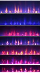 Gilmore - Mirrored Freestanding Electric Fireplace - Silver