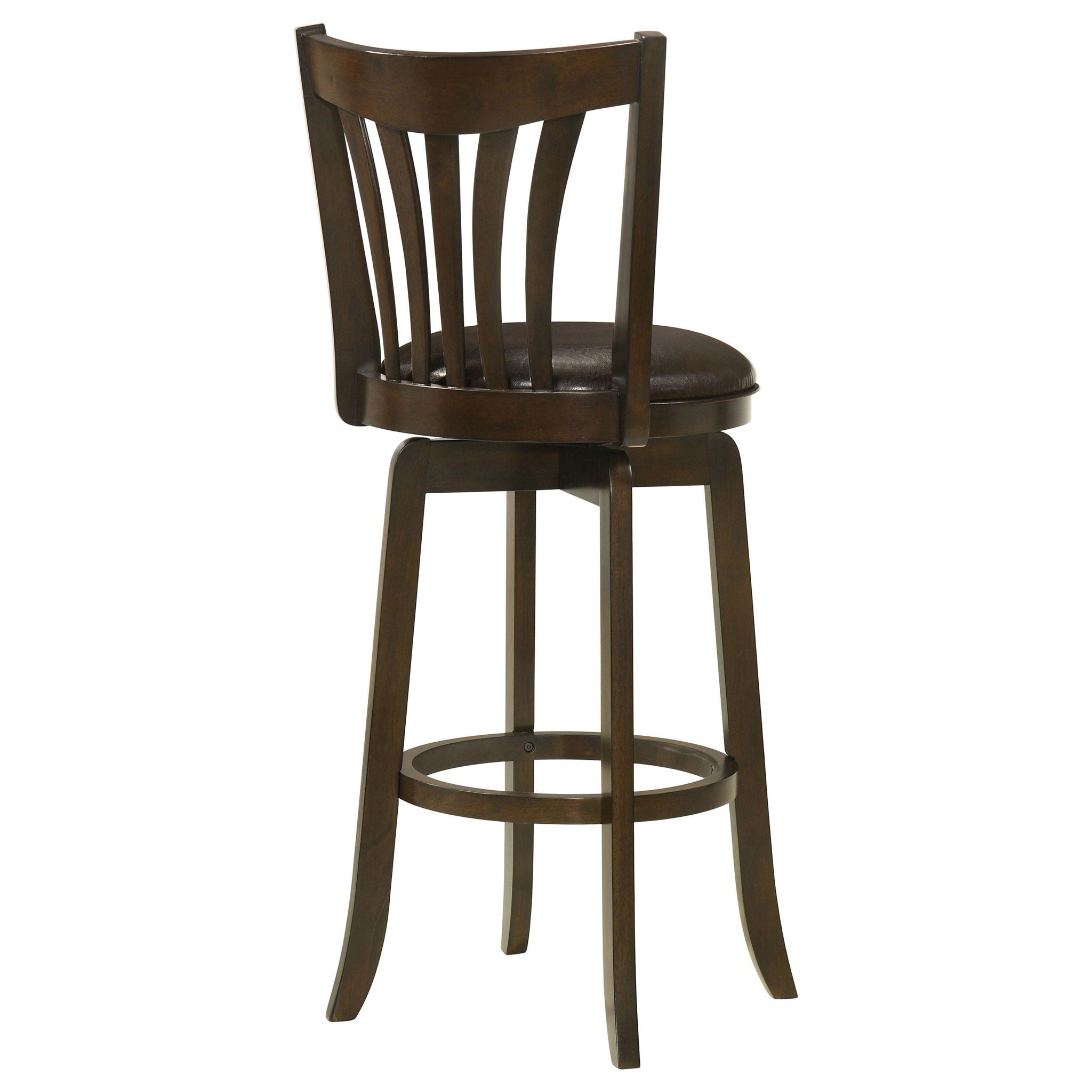 Lambert Wood Pub Height Swivel Bar Chair Dark Cherry - Atlantic Fine Furniture Melbourne FL