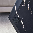 Hexagonal Coffee Table With Characteristic Pattern Stickers And Multi-Hole Design For Extra Storage