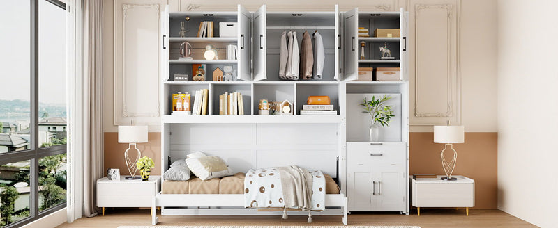 Murphy Wall Bed With Closet, Drawers & Desk