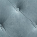 Zerah - Sectional Sofa With 7 Pillows - Dusty Blue Fabric