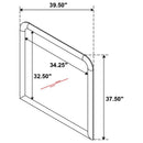 Amsbury - Dresser Mirror - Nutmeg