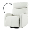 31.5" 270 Power Swivel Rocker Recliner Chair, Electric Glider Reclining Sofa With USB Ports, Power Swivel Glider, Rocking Chair Nursery Recliners For Living Room Bedroom - Light Gray