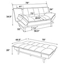 Laredo - Upholstered Tufted Convertible Sofa Bed