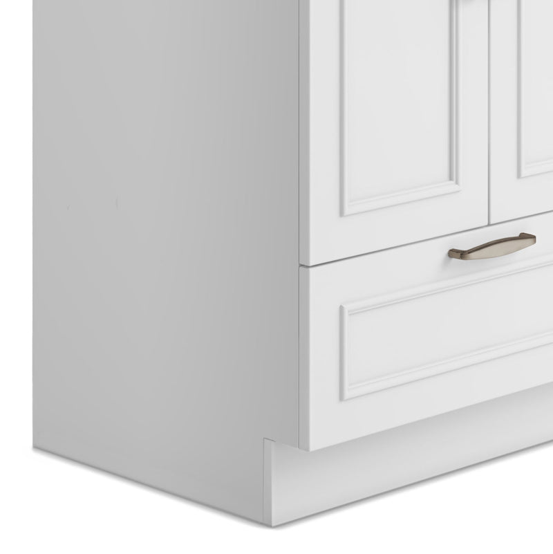 Cardinal - Laundry Cabinet With Faucet And Stainless Steel Sink - White