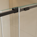 Semi-Frame Single Sliding Shower Door With Clear Tempered Glass