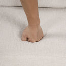 Modern 2 Seater Loveseat Sofa With Pull-Out Bed, Chenille Fabric, Built-In USB Ports & Cup Holders