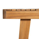 Outdoor Dining Table With Slatted Top, Ideal For Patio