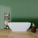 Freestanding Luxury Soaking Bathtub With Overflow And Pop-Up Drain
