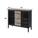 Zudora - Server - Black - Atlantic Fine Furniture Inc