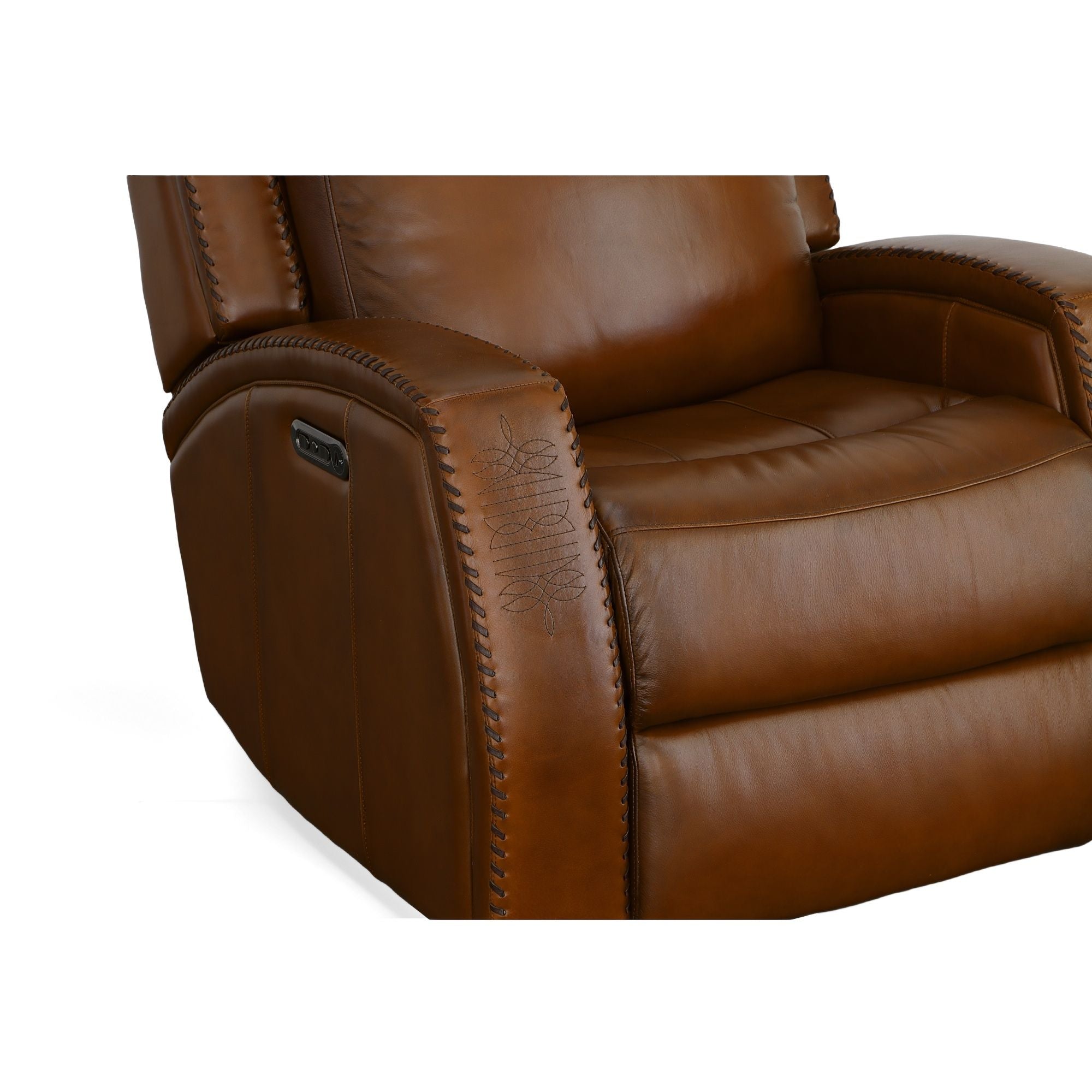 Mustang - Power Gliding Recliner With Power Headrest - Rust