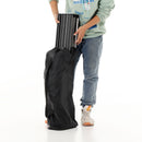 Folding Outdoor Table With Carrying Bag, Lightweight Aluminum Roll-Up Square Table For Indoor, Outdoor Camping, Picnics, Beach, Backyard, Bbq, Party, Patio - Black