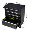 Multifunctional Tool Cart With Wheels And Drawers