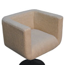 Boucle Swivel Chair - Cream