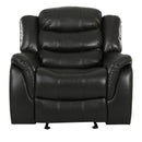 Classic Design Recliner, Upholstery Recliner, Glider Recliner - Black Berry
