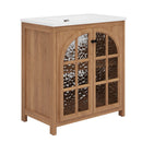 Vintage Farmhouse Bathroom Vanity With Ceramic Sink