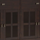 Artisan - Large 4 Door Sideboard Buffet - Dark Chestnut Brown
