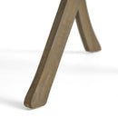 Helen - Outdoor Acacia Wood Dining Chair (Set of 2) - Gray / Creme