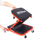 Mechanic Creeper, Z Creeper Seat 2 In 1 Low Profile With 6 Wheels Steel Vinyl - Red