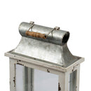 Wooden Candle Lantern Decorative, Hurricane Lantern Holder Decor For Indoor Outdoor, Home Garden Wedding - White