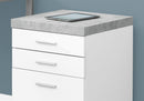 File Cabinet Rolling Mobile Storage Drawers Printer Stand For Office