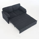 Convertible Pull Out Sofa Bed Queen Size, 3 In 1 With Side Storage