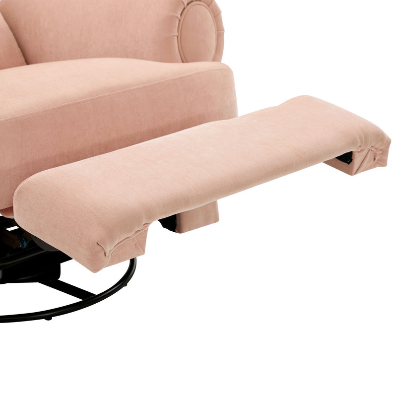 Manual Swivel Recliner Rocker Chair With Adjustable Backrest