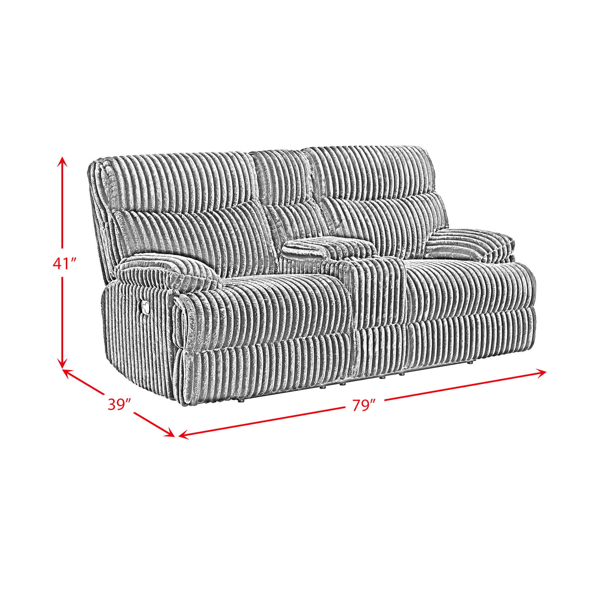 Admiral Living Room Set in Black by Elements International, view 12