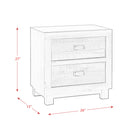 Harlington - 2-Drawer Nightstand - Dark Chocolate
