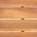 Aston - 2 Piece Wood Outdoor Patio Conversation Seating Set With Cushions