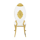 Fallon - Side Chair (Set of 2) - White Velvet & Mirrored Gold