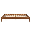 Solid Dry Bamboo Platform Bed Frame, With Slat Support