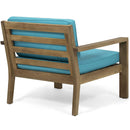 Antoine - Outdoor Acacia Wood Club Chairs With Cushions, (Set of 2)