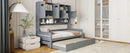 Daybed With All-In-One Cabinet And Shelf