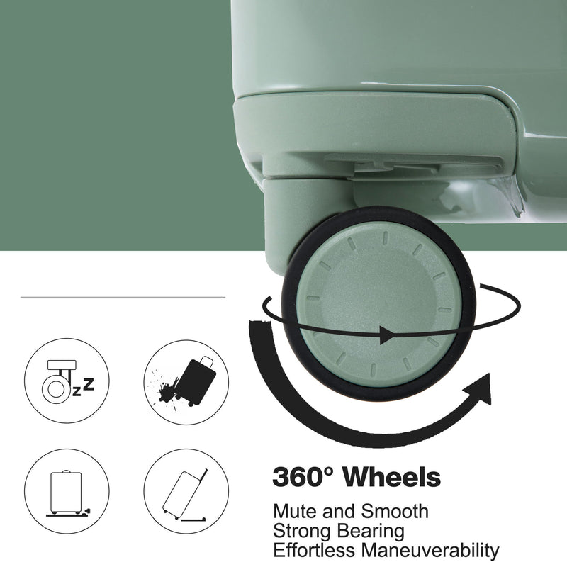 28" Luggage Lightweight Suitcase Tsa Lock USB Port Luggage Wheel