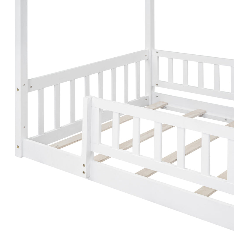 Bed House Bed Frame With Fence