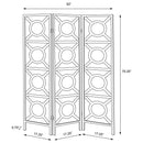 Vulcan - 3 Panel Room Divider Folding Shoji Screen - Cappuccino