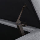 Contemporary Storage Ottoman Bench With Polyester Upholstery