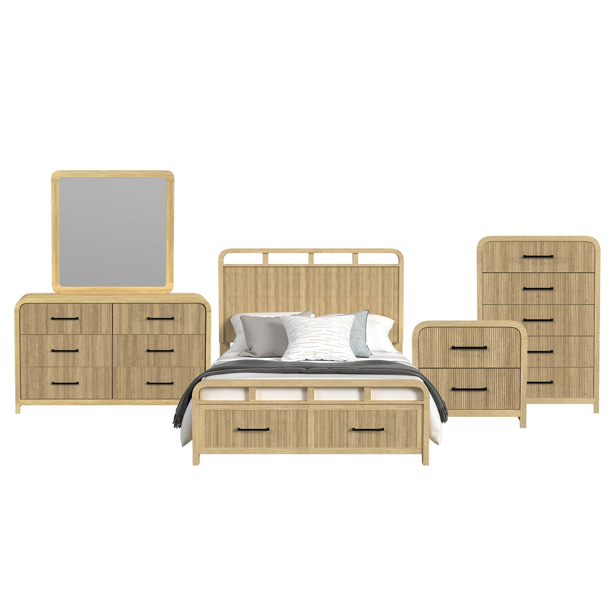 Ridgemont Storage Bedroom Set in Black by Elements International, view 30