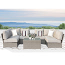 Stylish Modular Wicker Patio Seating Group